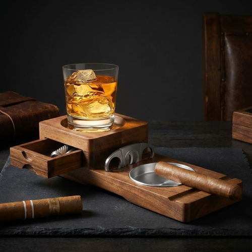 Cigar and Whisky Holder