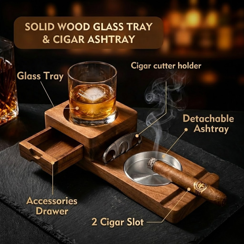 Cigar and Whisky Holder