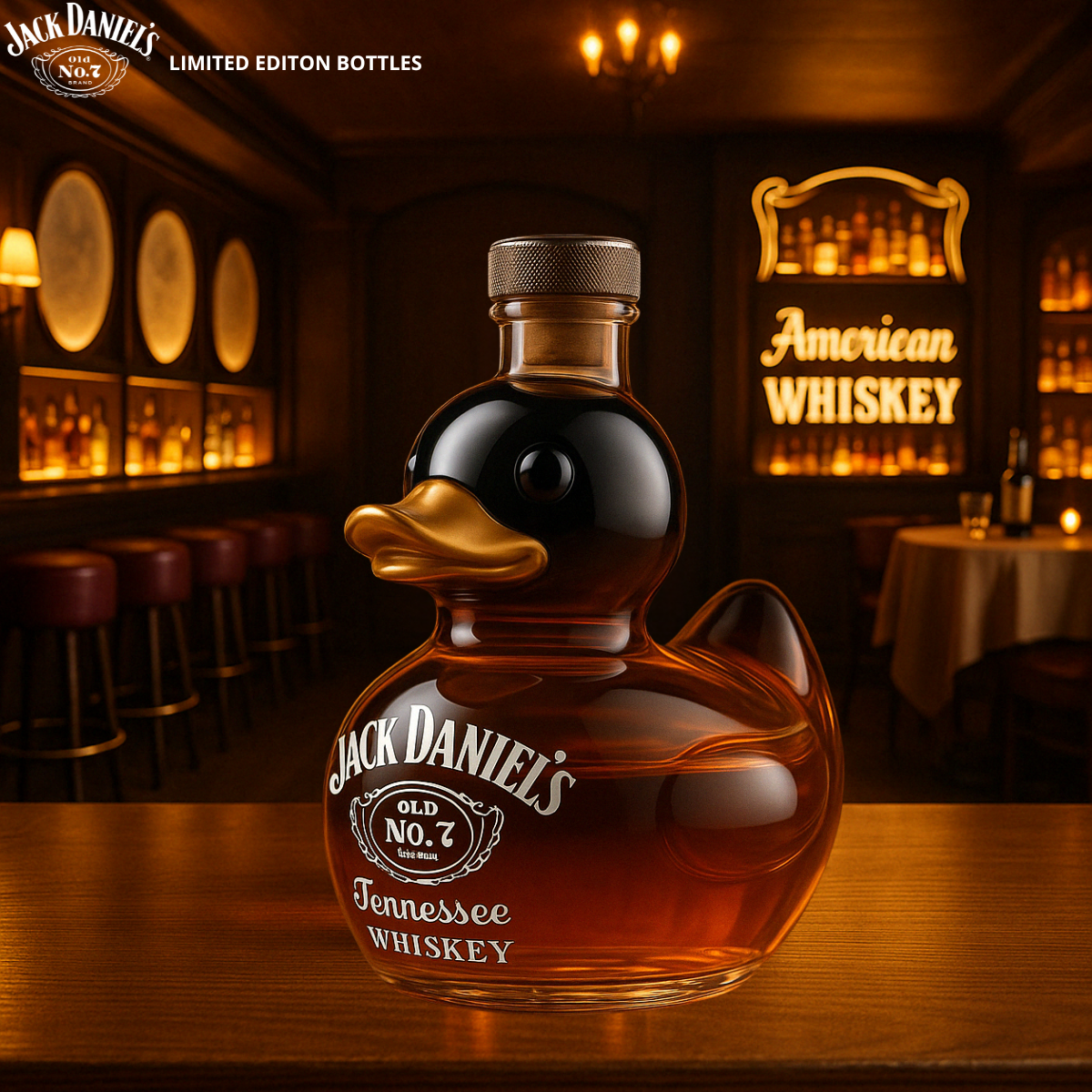 Duck-Shaped Whisky Bottle