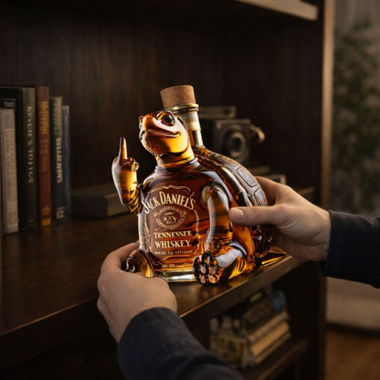 Jack Daniel's Whiskey Bottle - Turtle Edition